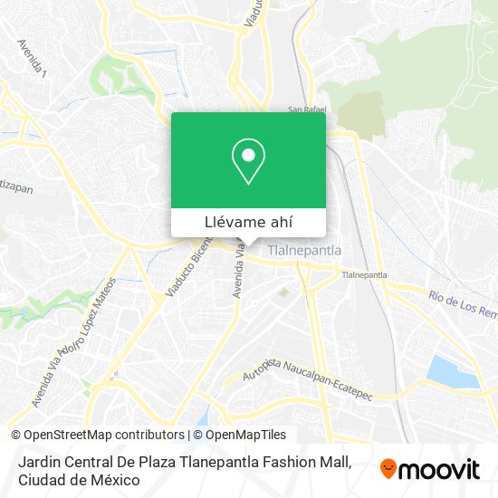 Mapa de Jardin Central De Plaza Tlanepantla Fashion Mall