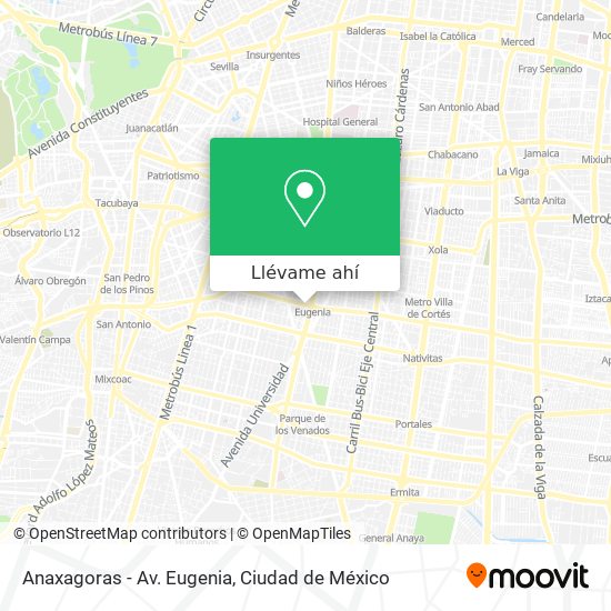 Mapa de Anaxagoras - Av. Eugenia