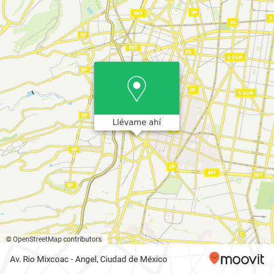 Mapa de Av. Rio Mixcoac - Angel