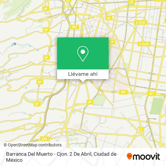 Mapa de Barranca Del Muerto - Cjon. 2 De Abril