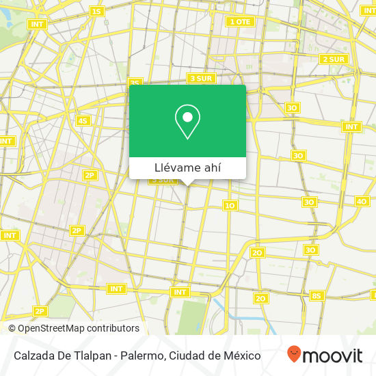 Mapa de Calzada De Tlalpan - Palermo