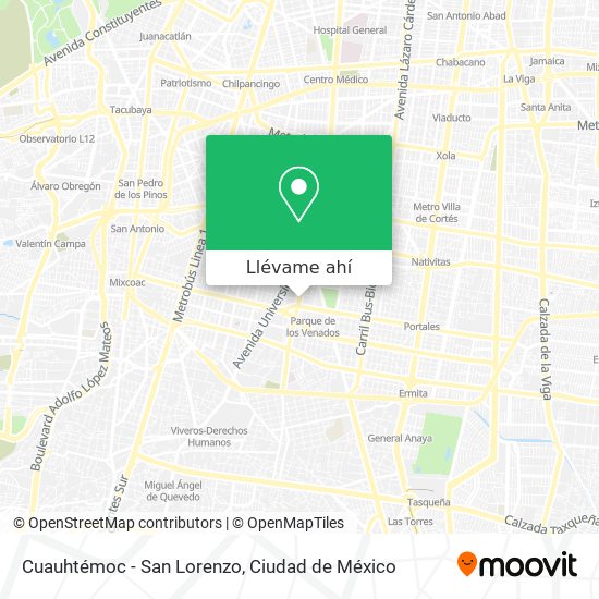 Mapa de Cuauhtémoc - San Lorenzo