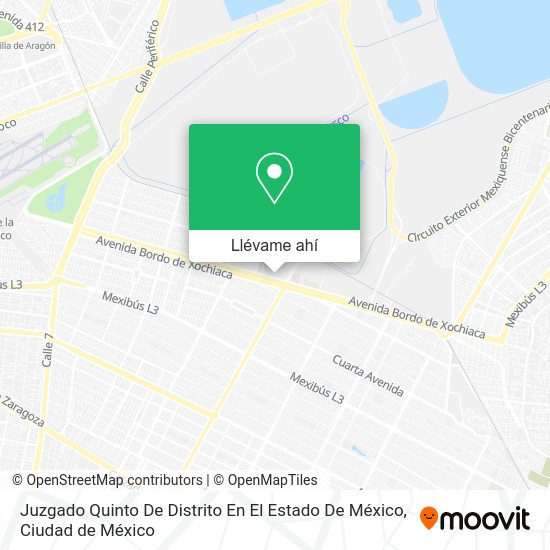 ¿Cómo llegar a Juzgado Quinto De Distrito En El Estado De México en