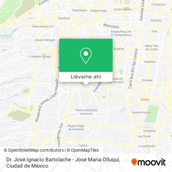 Mapa de Dr. José Ignacio Bartolache - José Maria Olluqui
