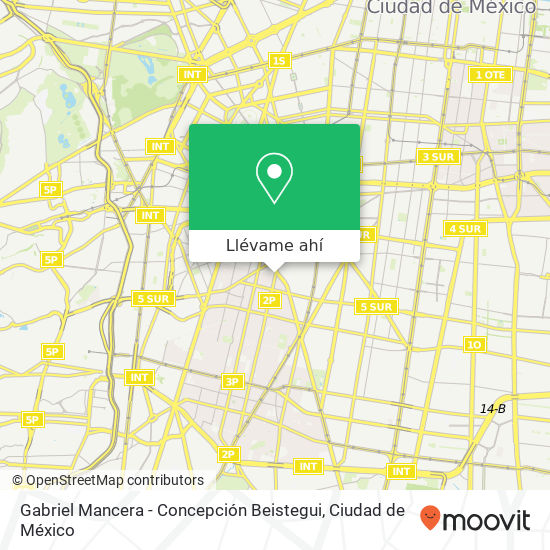 Mapa de Gabriel Mancera - Concepción Beistegui