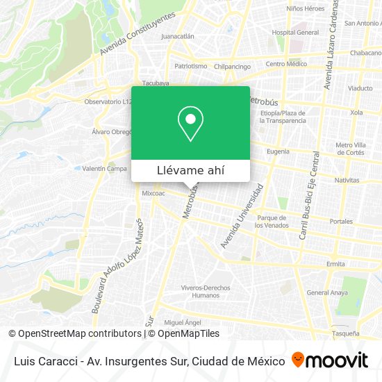 Mapa de Luis Caracci - Av. Insurgentes Sur