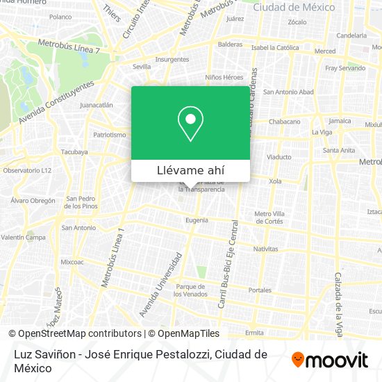 Mapa de Luz Saviñon - José Enrique Pestalozzi