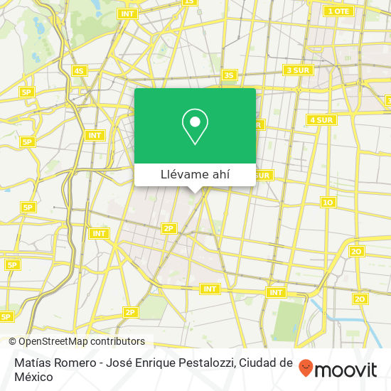Mapa de Matías Romero - José Enrique Pestalozzi