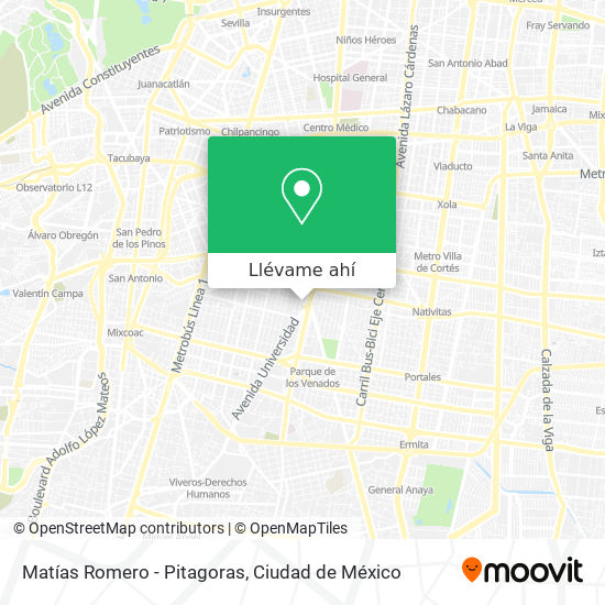 Mapa de Matías Romero - Pitagoras