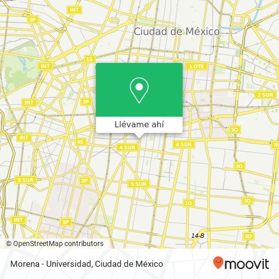 Mapa de Morena - Universidad