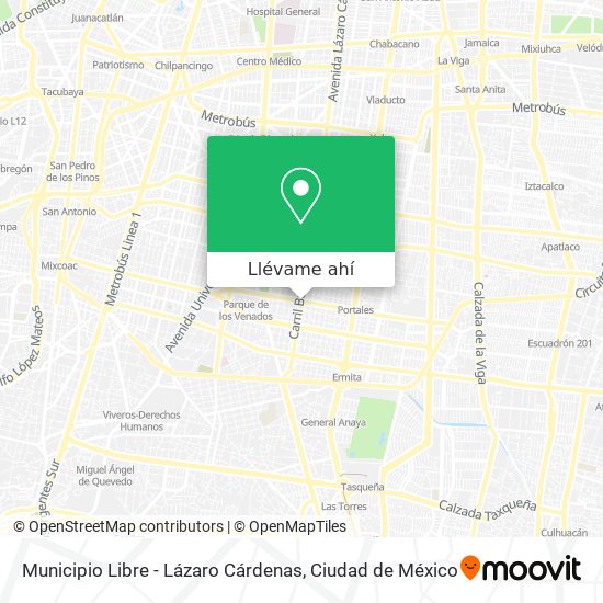 Mapa de Municipio Libre - Lázaro Cárdenas