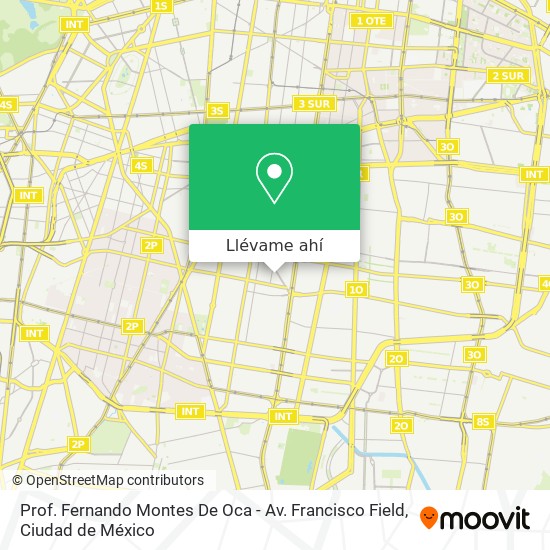 Mapa de Prof. Fernando Montes De Oca - Av. Francisco Field
