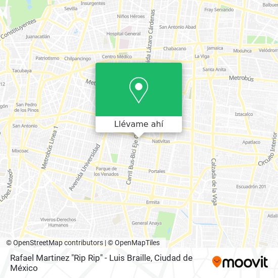 Mapa de Rafael Martinez "Rip Rip" - Luis Braille