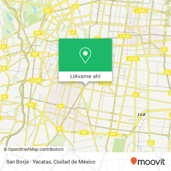 Mapa de San Borja - Yacatas