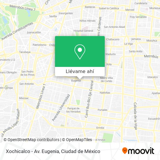 Mapa de Xochicalco - Av. Eugenia