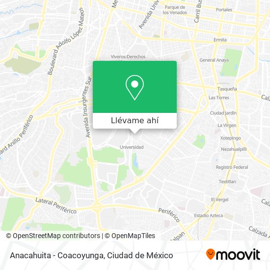 Mapa de Anacahuita - Coacoyunga