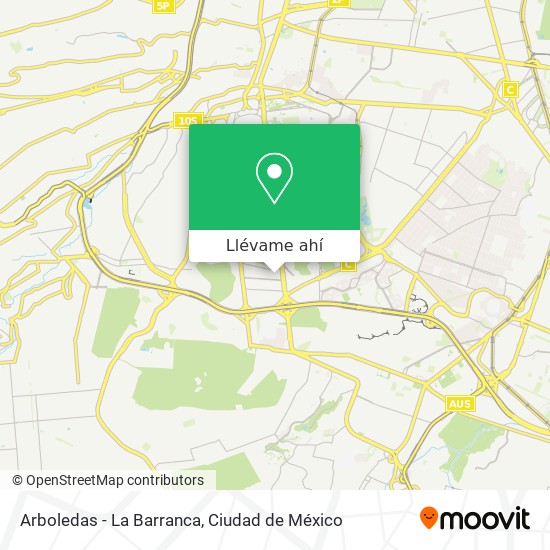 Mapa de Arboledas - La Barranca