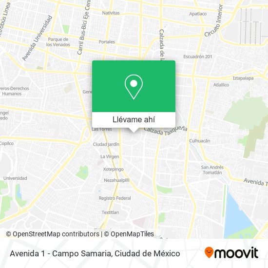 Mapa de Avenida 1 - Campo Samaria