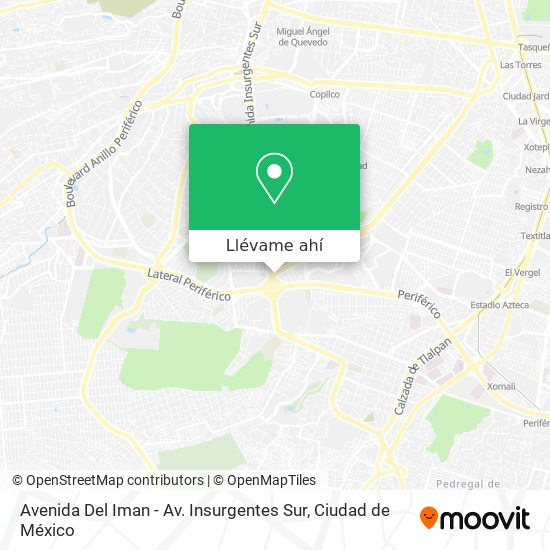 Mapa de Avenida Del Iman - Av. Insurgentes Sur