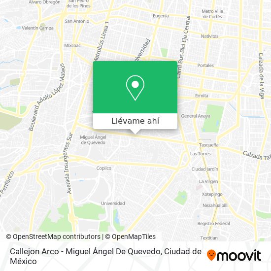 Mapa de Callejon Arco - Miguel Ángel De Quevedo