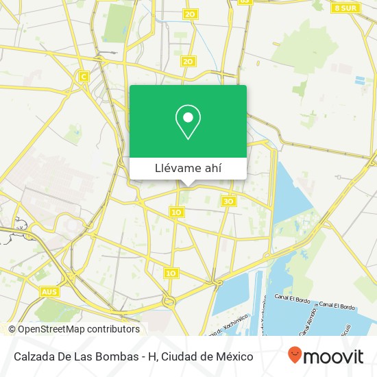 Mapa de Calzada De Las Bombas - H