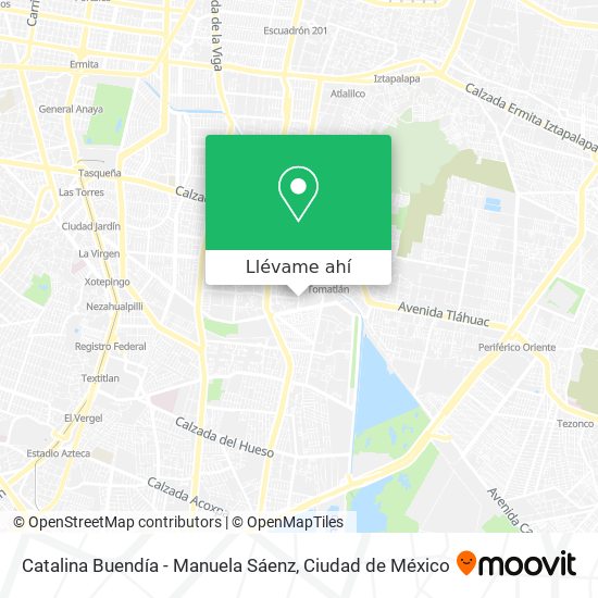 Mapa de Catalina Buendía - Manuela Sáenz