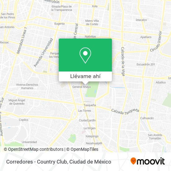 Mapa de Corredores - Country Club