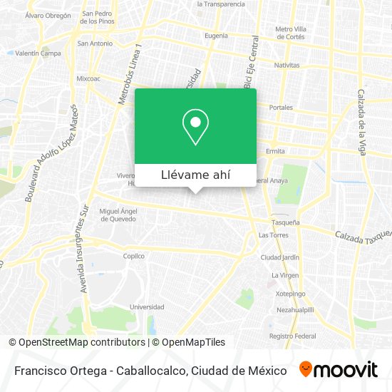 Mapa de Francisco Ortega - Caballocalco