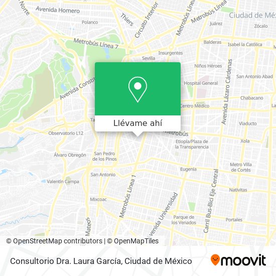 Mapa de Consultorio Dra. Laura García