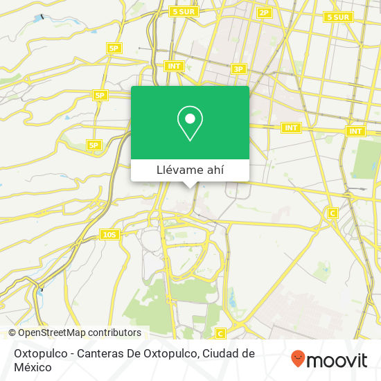 Mapa de Oxtopulco - Canteras De Oxtopulco