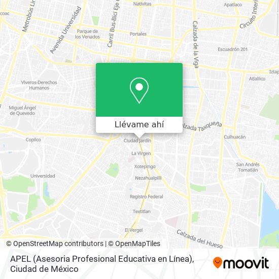 Mapa de APEL (Asesoria Profesional Educativa en Línea)