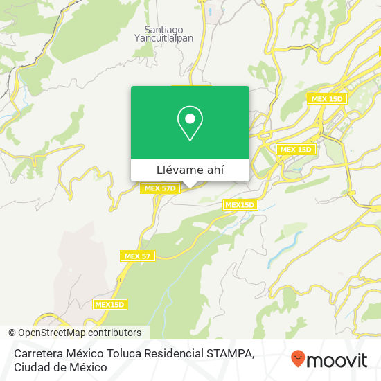 Mapa de Carretera México   Toluca   Residencial STAMPA