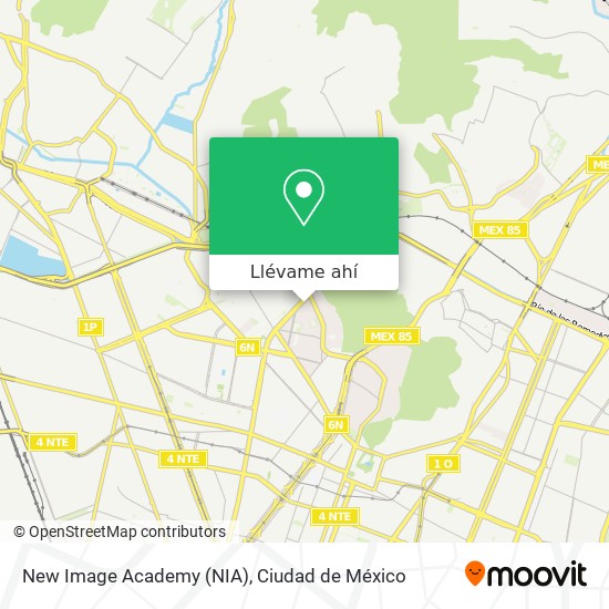 Mapa de New Image Academy (NIA)