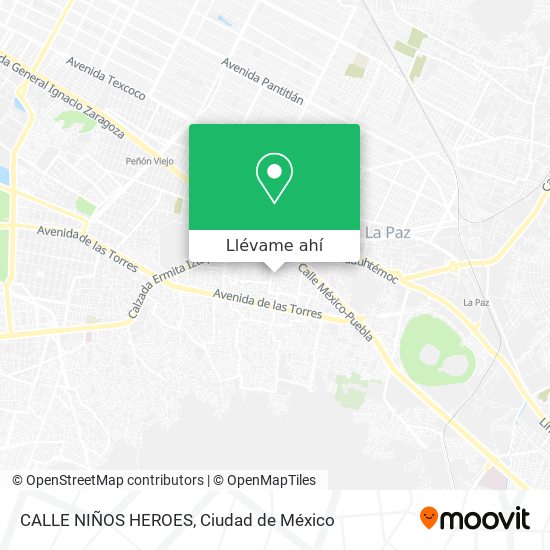 Mapa de CALLE NIÑOS HEROES