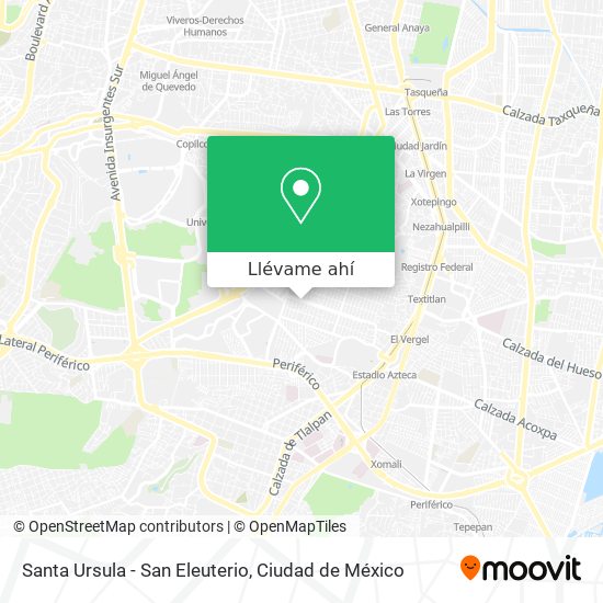 Mapa de Santa Ursula - San Eleuterio