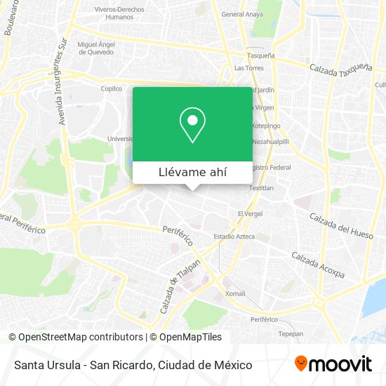 Mapa de Santa Ursula - San Ricardo