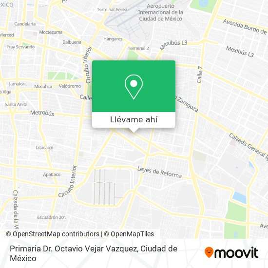 Mapa de Primaria Dr. Octavio Vejar Vazquez