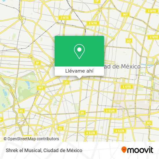 Mapa de Shrek el Musical