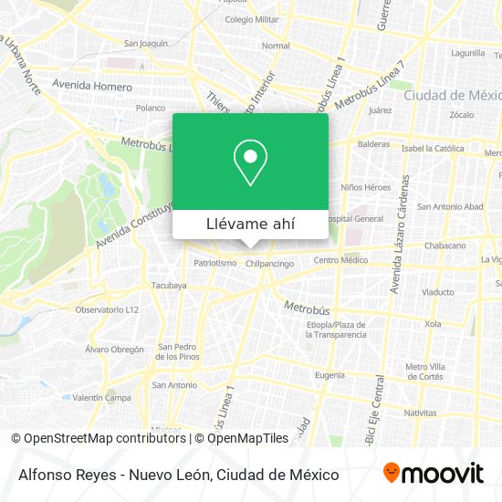 Mapa de Alfonso Reyes - Nuevo León