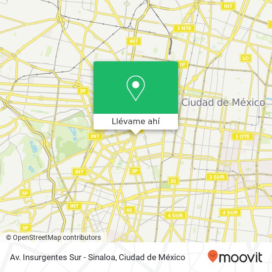 Mapa de Av. Insurgentes Sur - Sinaloa