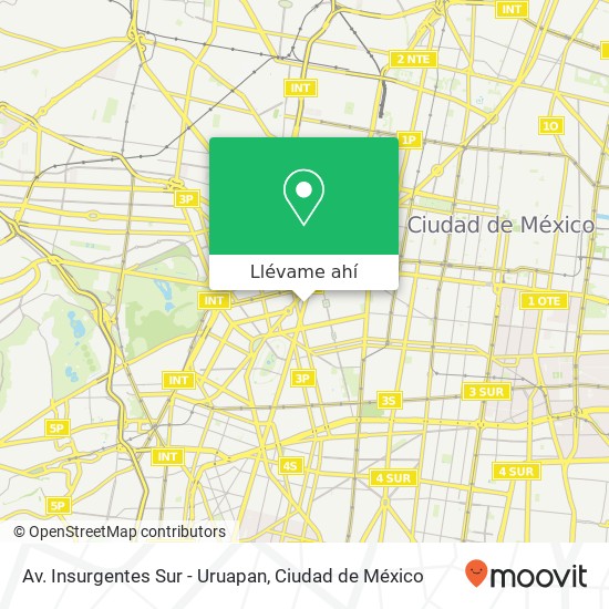 Mapa de Av. Insurgentes Sur - Uruapan