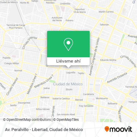 Mapa de Av. Peralvillo - Libertad