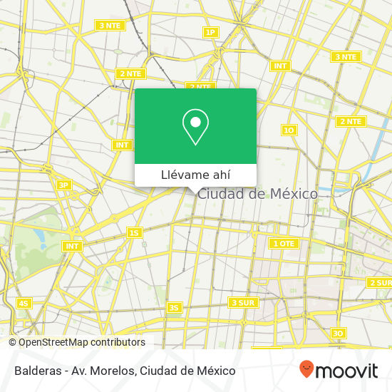 Mapa de Balderas - Av. Morelos