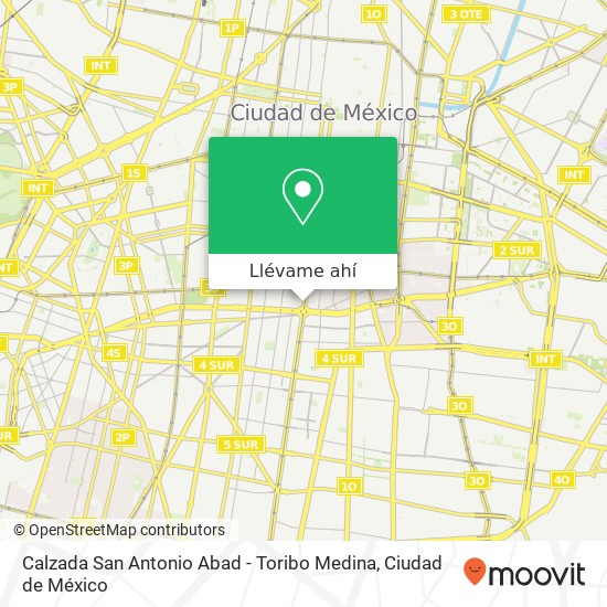 Mapa de Calzada San Antonio Abad - Toribo Medina