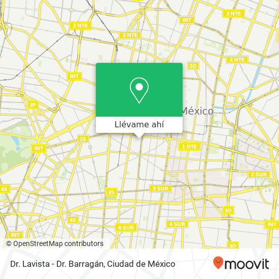 Mapa de Dr. Lavista - Dr. Barragán