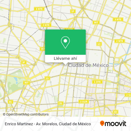 Mapa de Enrico Martinez - Av. Morelos