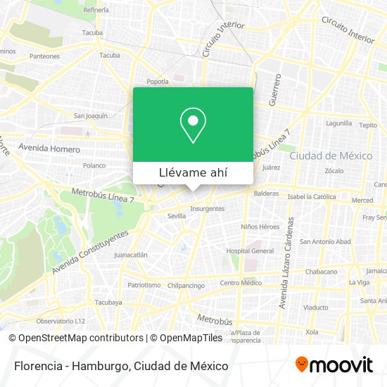 Mapa de Florencia - Hamburgo