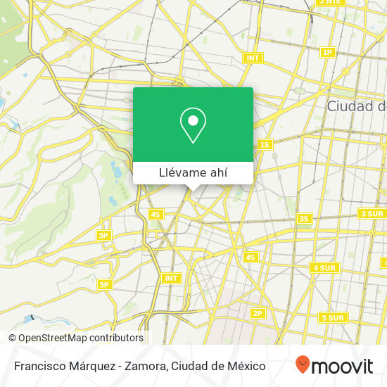 Mapa de Francisco Márquez - Zamora