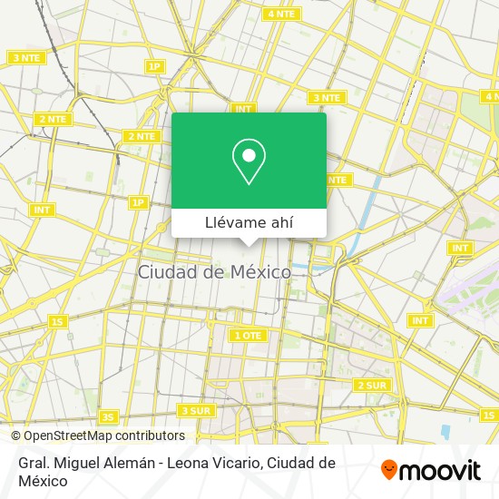 Mapa de Gral. Miguel Alemán - Leona Vicario