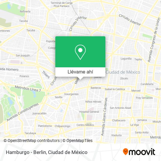 Mapa de Hamburgo - Berlin